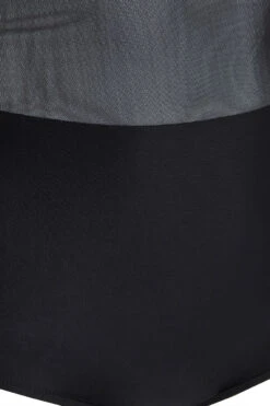 YOURS Curve Black Eyelet Lace Up Tummy Control Swim Dress -Saga Dresses Shop c24e035e fc77 4d 150212 F2