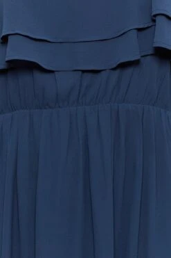 YOURS LONDON Curve Navy Blue Bardot Ruffle Maxi Dress -Saga Dresses Shop c385c7b8 baa9 47 161879 Z