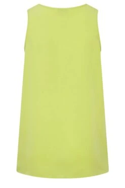 YOURS Curve Lime Green Cami Vest Top -Saga Dresses Shop c41602e9 f38e 49 131924 Y