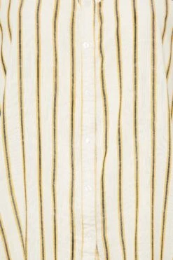 YOURS Curve Ivory White Stripe Print Button Through Shirt -Saga Dresses Shop c43bb606 b46b 4e 330033 Z