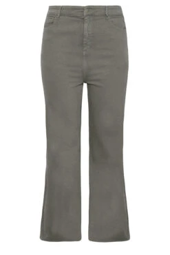 YOURS Curve Grey Stretch Wide Leg Jeans -Saga Dresses Shop c4c2e9b0 1124 4f 143023 X