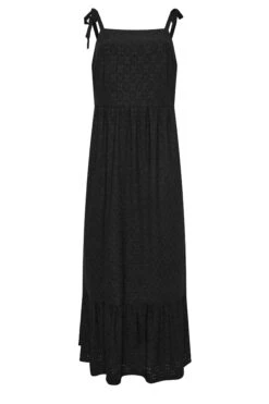 YOURS Curve Black Broderie Anglaise Maxi Dress -Saga Dresses Shop c59a44cc 039c 4f 137537 X