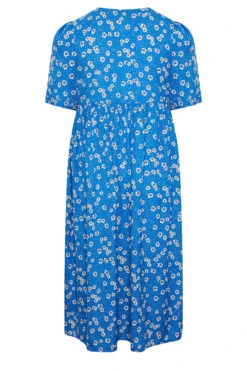 YOURS Curve Blue Daisy Print Smock Dress 11 YOURS Curve Blue Daisy Print Smock Dress -Saga Dresses Shop c70fdf28 6d9e 44 137365 Y