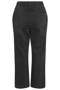 YOURS Curve Black Wide Leg Jeans 7 YOURS Curve Black Wide Leg Jeans -Saga Dresses Shop c8195151 a5ac 4e 142852R BK