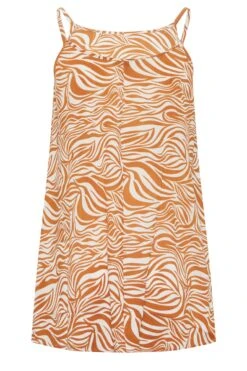 YOURS Curve Orange Zebra Print Swing Cami Top