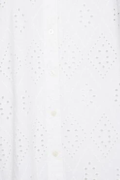 YOURS Curve White Broderie Anglaise Shirt -Saga Dresses Shop ca4bc50c 1a69 46 131762 Z