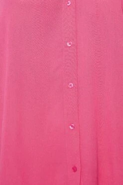 YOURS Curve Hot Pink Dipped Hem Sleeveless Blouse -Saga Dresses Shop ca6284ff 888b 42 330015 Z