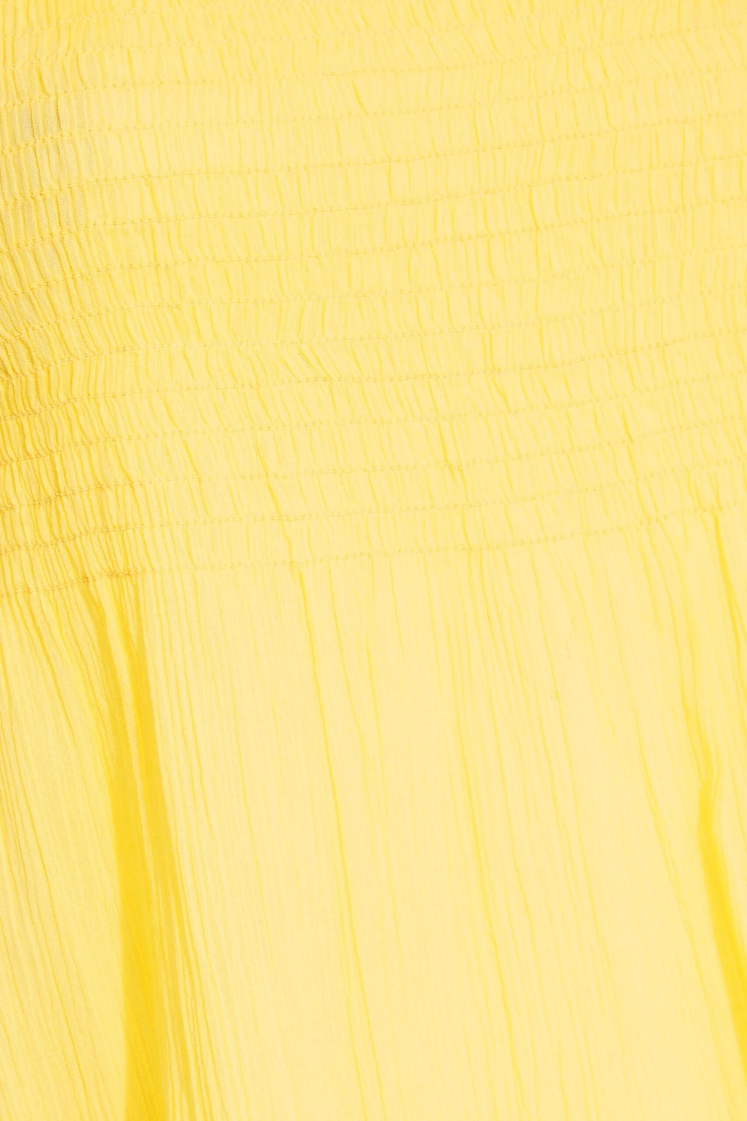 LIMITED COLLECTION Curve Lemon Yellow Shirred Smock Top 4 LIMITED COLLECTION Curve Lemon Yellow Shirred Smock Top - Image 4