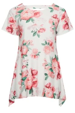 YOURS LONDON Curve White Floral Print Hanky Hem Top 10 YOURS LONDON Curve White Floral Print Hanky Hem Top -Saga Dresses Shop cb8a9272 0f6a 4c 162113 X