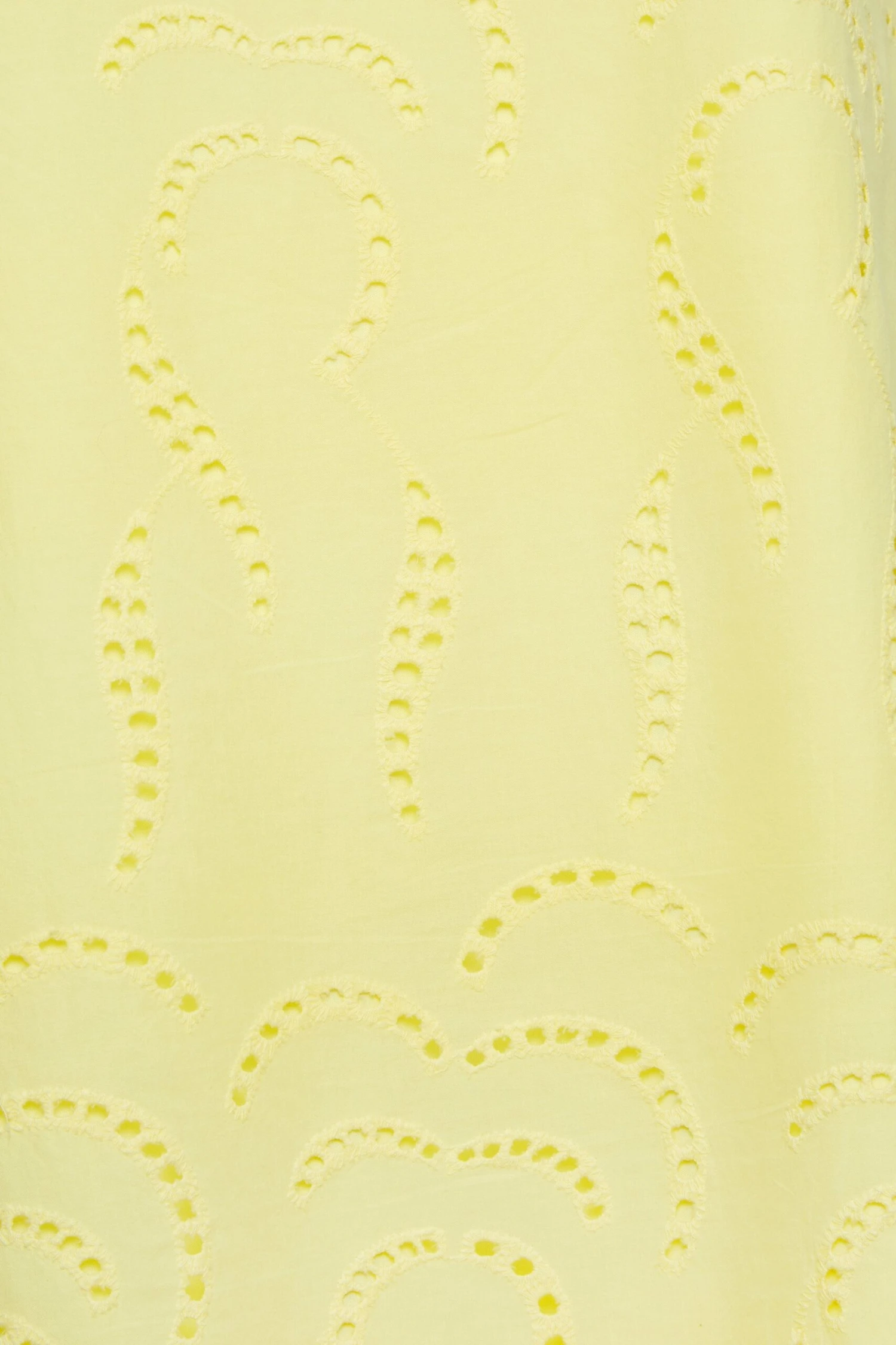 YOURS Curve Yellow Broderie Anglaise Bardot Dress 4 YOURS Curve Yellow Broderie Anglaise Bardot Dress - Image 4