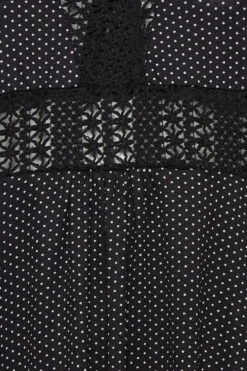 YOURS Curve Black Polka Dot Print Lace Detail Dress 9 YOURS Curve Black Polka Dot Print Lace Detail Dress -Saga Dresses Shop cd04ec4f c505 4a 302048 Z