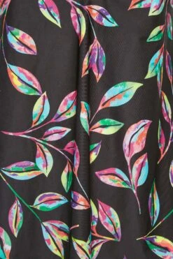 YOURS Curve Black Tropical Print Tankini Top -Saga Dresses Shop cd27c24e 5394 42 150312 Z