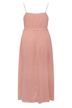 YOURS LONDON Curve Pink Ruffle Wrap Dress -Saga Dresses Shop cdccb9e5 847e 43 161887 Y