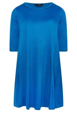 YOURS Curve Cobalt Blue Drape Pocket Dress 10 YOURS Curve Cobalt Blue Drape Pocket Dress -Saga Dresses Shop cdf9a1c7 1e82 4e 301911 X