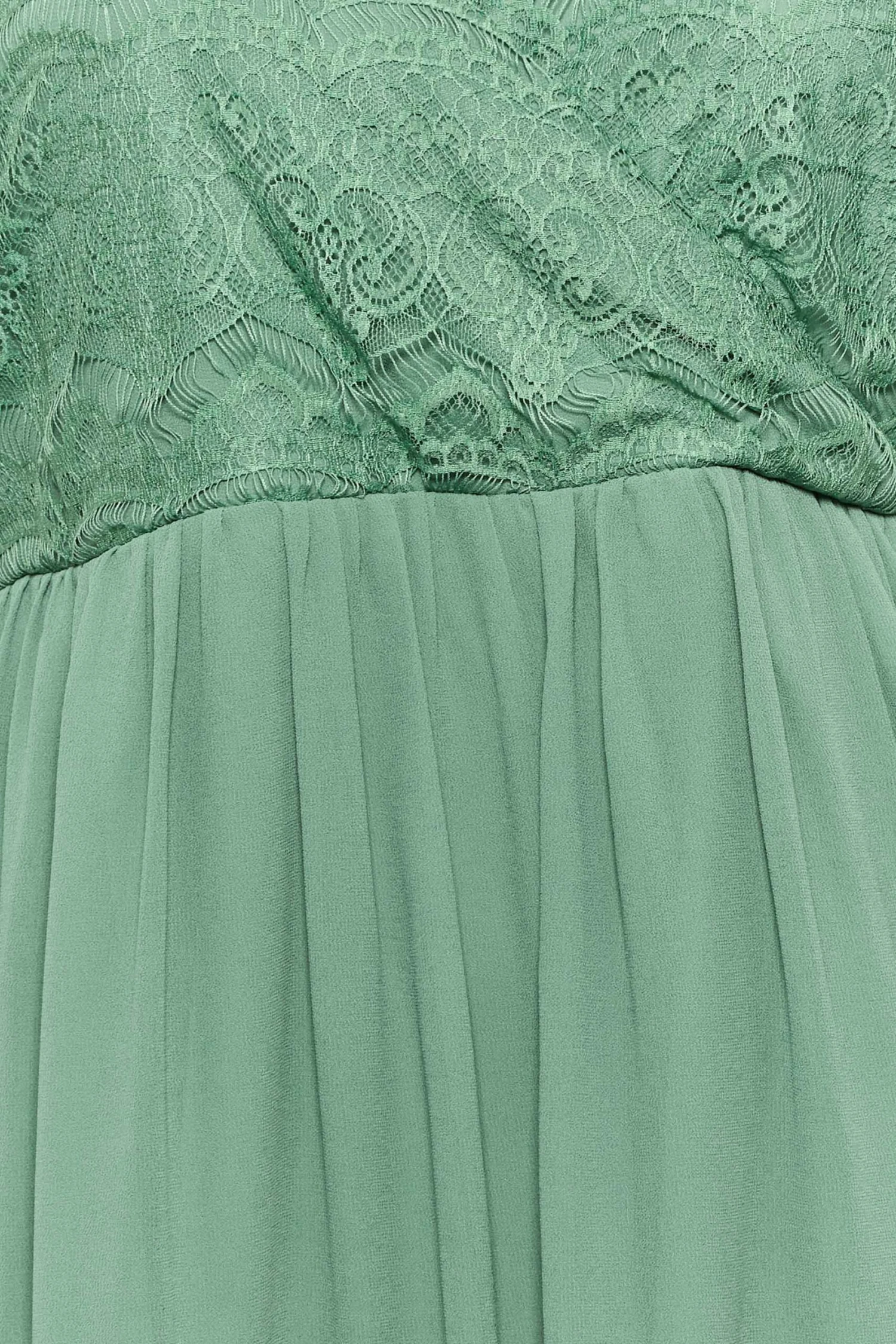 YOURS LONDON Curve Green Lace Detail Wrap Maxi Dress 4 YOURS LONDON Curve Green Lace Detail Wrap Maxi Dress - Image 4