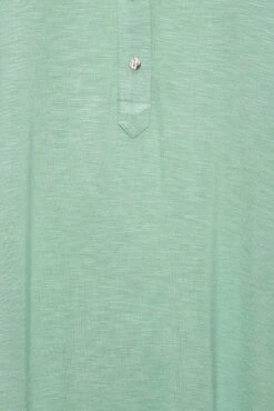 YOURS Curve Green Half Placket Blouse -Saga Dresses Shop d5f6d4ae 5cb0 43 174292 Z