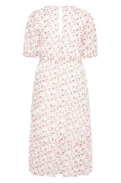 YOURS LONDON Curve White Ditsy Smock Maxi Dress 11 YOURS LONDON Curve White Ditsy Smock Maxi Dress -Saga Dresses Shop d7c8cc1f 7a19 4f 161124 BK