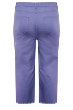 YOURS Curve Purple Stretch Cropped Jeans -Saga Dresses Shop d7cf08e6 1074 45 144690 Y