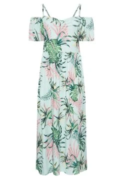 YOURS LONDON Curve Blue Tropical Print Maxi Dress -Saga Dresses Shop d7fb8fd0 6fa5 4f 162205 X
