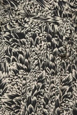 YOURS Curve Black & Beige Brown Abstract Floral V-Neck Maxi Dress -Saga Dresses Shop d8dd0865 4f42 42 301893 Z