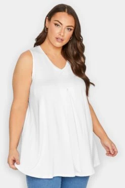 YOURS 2 PACK Curve Black & White Swing Vest Tops -Saga Dresses Shop d9c9e93c a82b 41 320793 A1