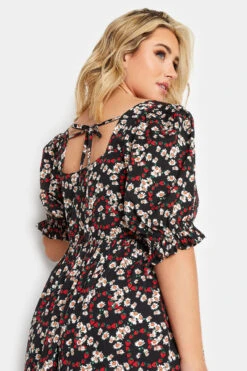 LIMITED COLLECTION Curve Black Mixed Print Sweetheart Dress 8 LIMITED COLLECTION Curve Black Mixed Print Sweetheart Dress -Saga Dresses Shop d9f6d33b 08f8 47 215679 D