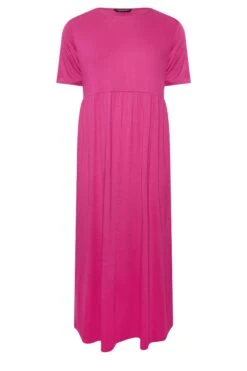 LIMITED COLLECTION Curve Hot Pink Pocket Maxi Dress 12 LIMITED COLLECTION Curve Hot Pink Pocket Maxi Dress -Saga Dresses Shop db40d2c9 7915 42 215719 X