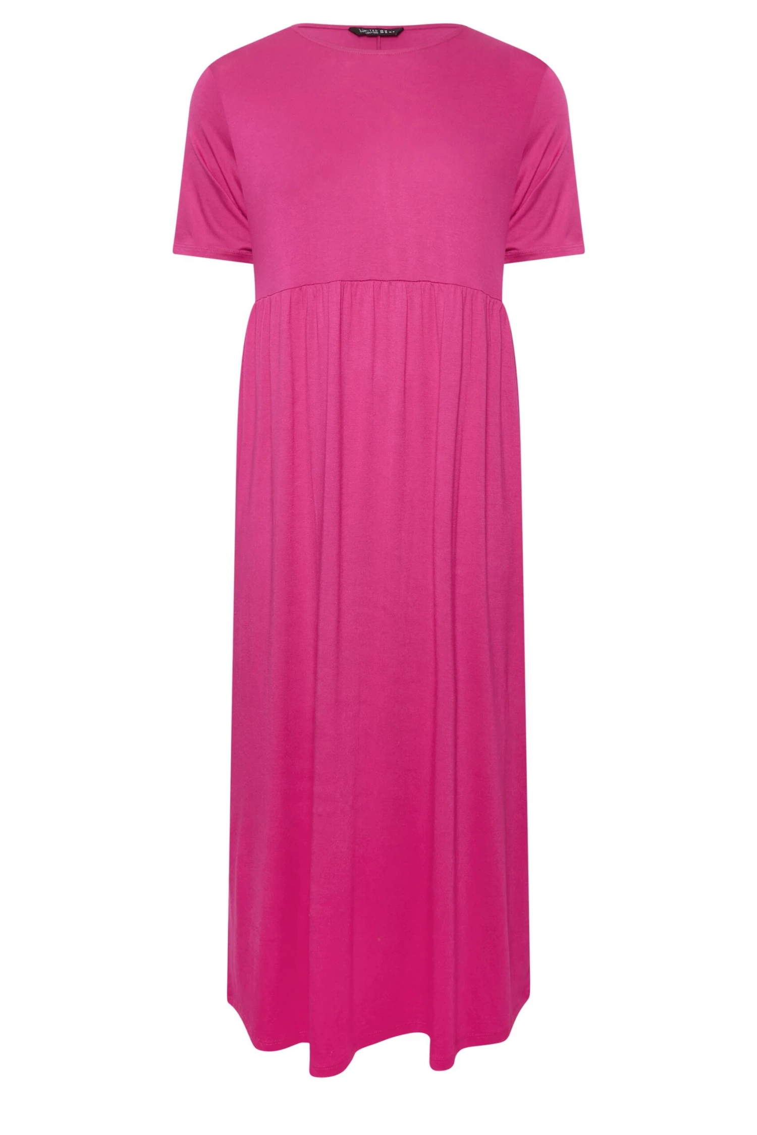 LIMITED COLLECTION Curve Hot Pink Pocket Maxi Dress 6 LIMITED COLLECTION Curve Hot Pink Pocket Maxi Dress - Image 6