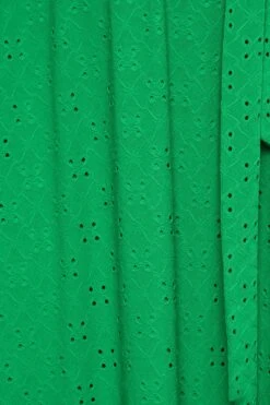 YOURS Curve Green Broderie Anglaise Wrap Maxi Dress 9 YOURS Curve Green Broderie Anglaise Wrap Maxi Dress -Saga Dresses Shop dbcd8359 d448 48 137539 Z