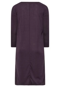 LIMITED COLLECTION Curve Purple Ribbed Dress 11 LIMITED COLLECTION Curve Purple Ribbed Dress -Saga Dresses Shop dd37eb5b c6a2 42 215185 Y