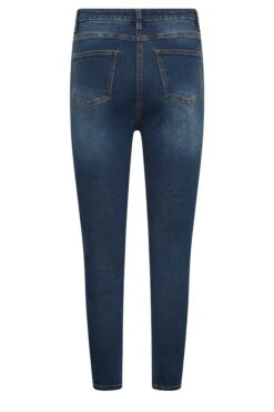 YOURS PETITE Curve Mid Blue Skinny AVA Jeans