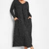 LIMITED COLLECTION Curve Black Polka Dot Pleat Front Dress