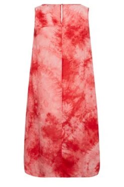 YOURS Curve Coral Orange Tie Dye Print Swing Dress 11 YOURS Curve Coral Orange Tie Dye Print Swing Dress -Saga Dresses Shop e113e1cf b788 43 137445 Y