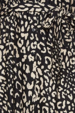 YOURS Curve Black Animal Print Split Hem Shirt Dress -Saga Dresses Shop e12654a7 9dbe 42 302075 Z