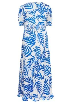 LIMITED COLLECTION Curve White Floral Print Maxi Dress -Saga Dresses Shop e2ef5a34 4360 4a 215792 Y