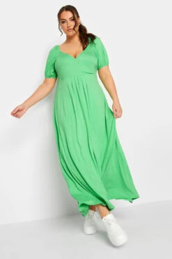 LIMITED COLLECTION Curve Green Wrap Maxi Dress