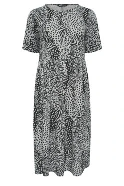 YOURS Curve Grey Mixed Animal Print Midi Smock Dress 7 YOURS Curve Grey Mixed Animal Print Midi Smock Dress -Saga Dresses Shop e4813aae 4073 4b 137562 X