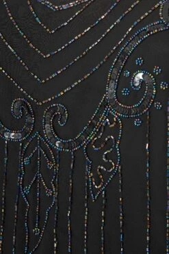 LUXE Curve Black Sequin Hand Embellished Cami Top -Saga Dresses Shop e5b6447d eabf 48 157945 S