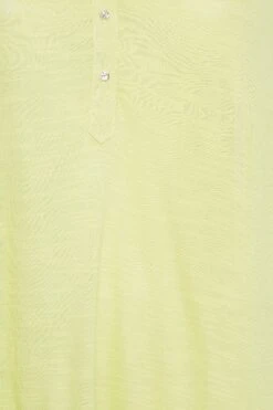 YOURS Curve Lime Green Half Placket Blouse -Saga Dresses Shop e5e1da78 b8fa 45 174291 Z