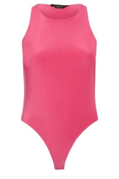 LIMITED COLLECTION Curve Pink Racer Bodysuit -Saga Dresses Shop e5f0bcfb f488 47 215691 XR