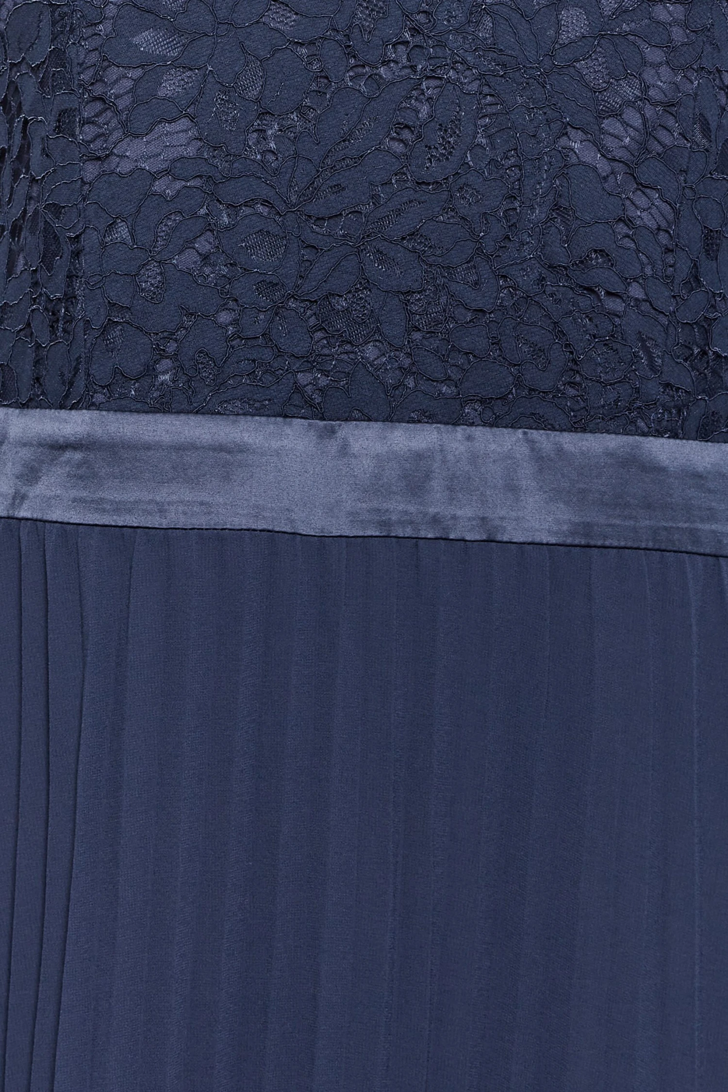 YOURS LONDON Curve Navy Blue Lace Pleated Maxi Dress 5 YOURS LONDON Curve Navy Blue Lace Pleated Maxi Dress - Image 5