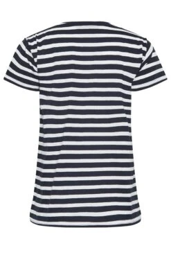 YOURS PETITE Curve 2 PACK Navy Blue & White Stripe T-Shirts -Saga Dresses Shop e752fc1c 0e68 4a 174691 Y
