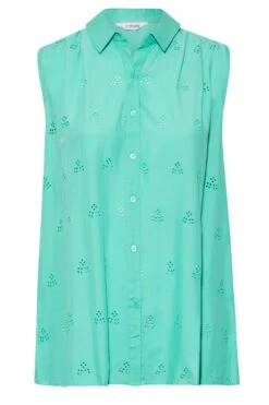 YOURS Curve Blue Sleeveless Swing Shirt -Saga Dresses Shop e8dc373c 5976 4a 174026 X