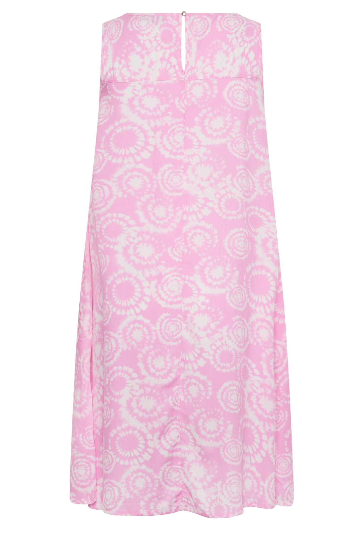 YOURS Curve Light Pink Tie Dye Print Swing Dress 6 YOURS Curve Light Pink Tie Dye Print Swing Dress - Image 6