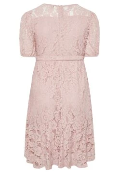 YOURS LONDON Curve Light Pink Floral Lace Skater Dress 11 YOURS LONDON Curve Light Pink Floral Lace Skater Dress -Saga Dresses Shop e9b439a9 b360 40 161996 Y
