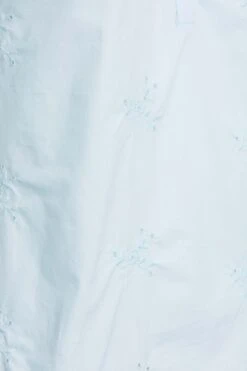 YOURS Curve Blue Embroidered Half Placket Raglan Blouse -Saga Dresses Shop ea461cc3 6e70 4e 174042 Z