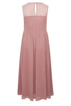 YOURS LONDON Curve Pink Lace Detail Chiffon Maxi Dress 11 YOURS LONDON Curve Pink Lace Detail Chiffon Maxi Dress -Saga Dresses Shop ea4be3e0 4503 4b 161890 Y
