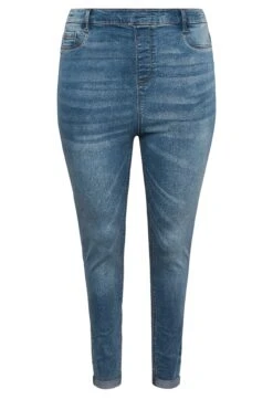 YOURS Curve Dark Blue Cropped GRACE Jeggings -Saga Dresses Shop ebab623d 8ea4 4c 143271 X