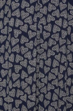 YOURS Curve Navy Blue Heart Print Maxi Dress 9 YOURS Curve Navy Blue Heart Print Maxi Dress -Saga Dresses Shop ebe7e657 0feb 41 302056 Z