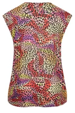 LIMITED COLLECTION Curve Pink Animal Print Boxy Vest Top -Saga Dresses Shop ec916786 eb32 49 215649 Y